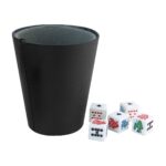 CUBILETE KENTAUR NEGRO JM 021 (CURPIEL VASO / PLÁSTICO DADOS) - Image 4