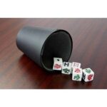 CUBILETE KENTAUR NEGRO JM 021 (CURPIEL VASO / PLÁSTICO DADOS) - Image 2