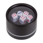 CUBILETE CON DESTAPADOR NEGRO JM 022 N (PLÁSTICO / METAL)