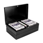 SET DE JUEGO HOFUF NEGRO JM 075 N (MADERA ESTUCHE / PLÁSTICO FICHAS Y DADOS) - Image 6