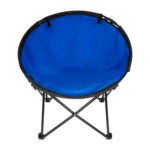 SILLA RUNDA AZUL KTC 034 A (POLIÉSTER SILLA / ACERO ESTRUCTURA)