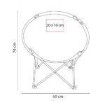 SILLA RUNDA AZUL KTC 034 A (POLIÉSTER SILLA / ACERO ESTRUCTURA) - Image 4