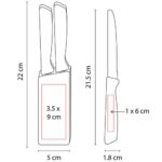 SET DE CUCHILLOS CORVI NEGRO KTC 100 (ACERO / MADERA / PLÁSTICO) - Image 4