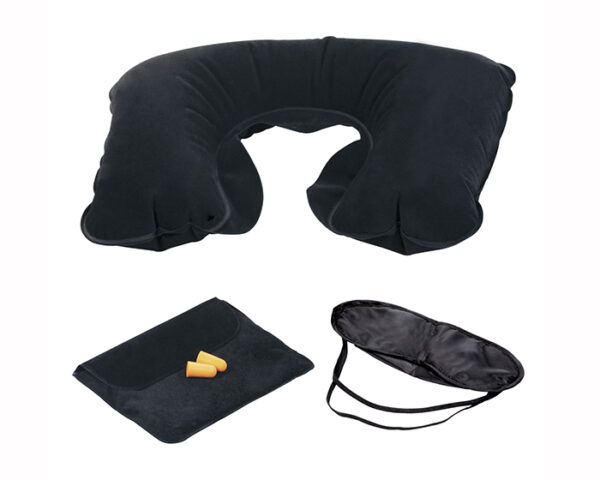 KIT DE SIESTA VIEVET KVI1261 NEGRO (Terciopelo / PVC)