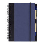 LIBRETA ECOLOGICA C/BOLIGRAFO ISIS LIB2043 AZUL (CARTÓN / A120011 /  ARTICULOS PROMOCIONALES)