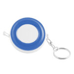 LLAVERO C/FLEXOMETRO 1 M. TRASLUCIDO DOM LLF4680 AZUL (PLÁSTICO / A150122 /  ARTICULOS PROMOCIONALES)