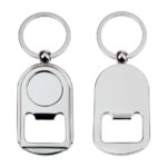 LLAVERO METALICO DESTAPADOR LLM2122 PLATEADO (METAL / A150036 /  ARTICULOS PROMOCIONALES)