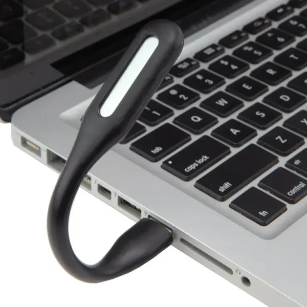 MINI LAMPARA PORTATIL FLEXIBLE USB LED (TEC055-U) AMARILLO - Imagen 2