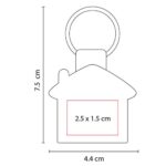 LLAVERO CASA RUMA NEGRO M 2020 (CURPIEL / METAL) - Image 3