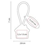 LLAVERO CASA CON PLACA NEGRO M 2060 N (HULE / METAL) - Image 3