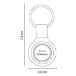 LLAVERO DARINI AZUL M 2310 A (CURPIEL / METAL) - Image 2