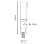 LLAVERO ARUM NEGRO M 3100 N (CURPIEL / METAL) - Image 5