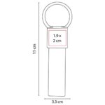 LLAVERO GLASDTONE AZUL M 4180 A (METAL / TELA) - Image 2