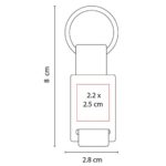 LLAVERO CASPIO AMARILLO M 5813 Y (METAL / TELA) - Image 2