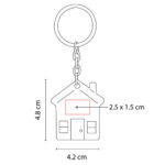LLAVERO CASA MEGARA PLATA M 63272 S (METAL) - Image 3