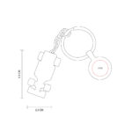 LLAVERO OVERCUT NEGRO M 7777 N (METAL) - Image 3