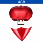 MEMORIA USB CORAZON 4GB (USB059-U) ROJO - Image 2