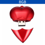 MEMORIA USB CORAZON 8GB (USB103-U) ROJO - Image 2
