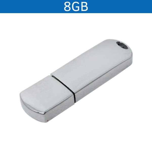 MEMORIA USB IRON 8GB (USB122-U) PLATA