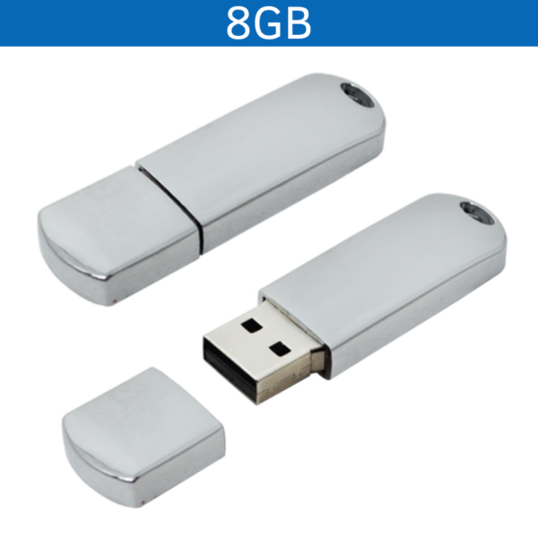 MEMORIA USB IRON 8GB (USB122-U) PLATA - Imagen 2