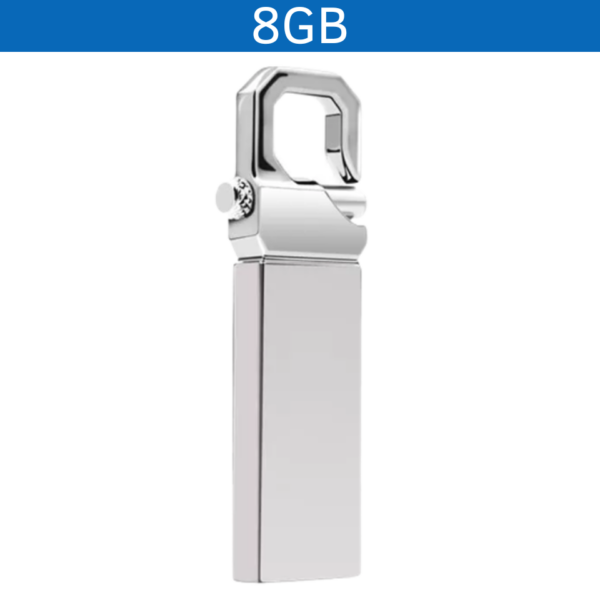 MEMORIA USB CANDADO 8GB (USB144-U) PLATA