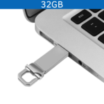 MEMORIA USB CANDADO 32GB (USB327-U) PLATA - Image 3