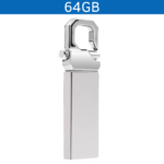 MEMORIA USB CANDADO 64GB (USB426-U) PLATA