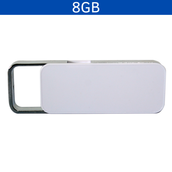 MEMORIA USB CLIC 8GB (USB143-BL-U) BLANCO - Imagen 3