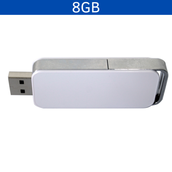 MEMORIA USB CLIC 8GB (USB143-BL-U) BLANCO - Imagen 2