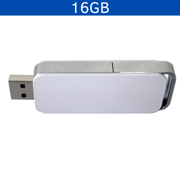 MEMORIA USB CLIC 16GB (USB240-BL-U) BLANCO - Imagen 3