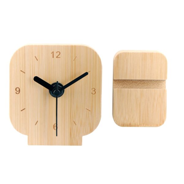 RELOJ TEMPS GRIS MK 015 C (MADERA BAMBÚ) - Imagen 3