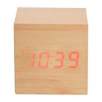 RELOJ TIME CUBE BEIGE MK 120 (MADERA)