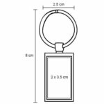 LLAVERO MILO PLATA (MK 006 - METAL) - Image 2