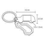 LLAVERO AUTO PLATA (MK 018 - METAL) - Image 2