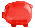ALCANCIA PIG MNY4333 ROJO (PLÁSTICO / A100107 /  ARTICULOS PROMOCIONALES)