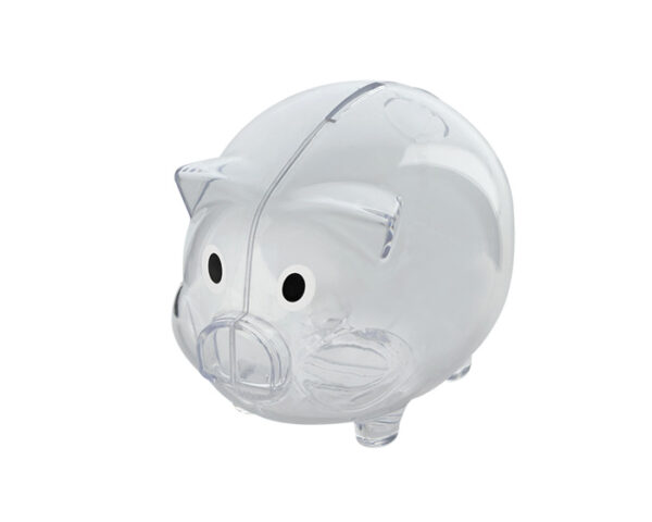 ALCANCIA PIG MNY4333 TRANSPARENTE (Plástico)