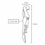 SACACORCHOS VINUM NEGRO (O 222 - ACERO INOXIDABLE) - Image 2