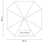 PARAGUAS CUADRADO VERDE PAR 03 V (POLIÉSTER) - Image 3