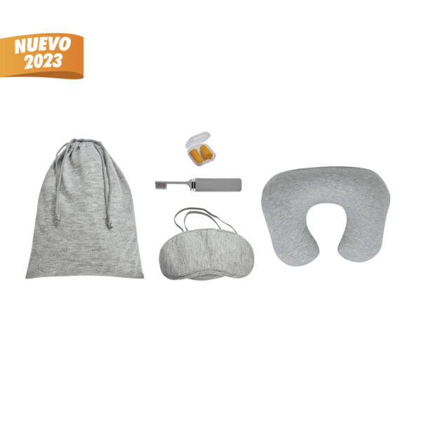 SET DE VIAJE LANAN GRIS PRO 003 G (ALGODÓN / POLIÉSTER / PVC / CURPIEL / PLÁSTICO)