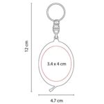 LLAVERO FLEXÓMETRO OVALADO AZUL TRASLUCIDO PRO 008 AT (PLÁSTICO) - Image 2