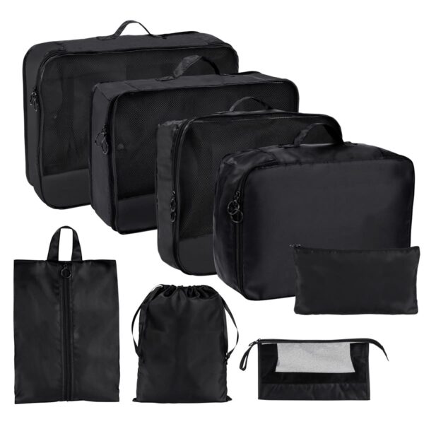 SET ORGANIZADOR DE VIAJE DEVIKA NEGRO PRO 092 N (POLIÉSTER)