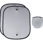 PARASOL DOBLE PARA AUTO ELIPSIS PSO9263 PLATA (POLIÉSTER / A020324 /  ARTICULOS PROMOCIONALES)