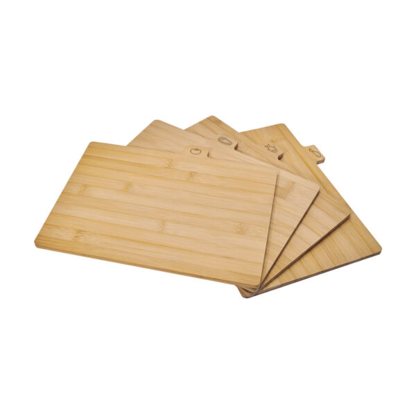 SET DE TABLAS GURI BEIGE PWT 240 BE (BAMBÚ TABLAS / METAL BASE) - Imagen 3