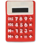 CALCULADORA SILICON RC04 ROJO (SILICÓN / A130021 /  ARTICULOS PROMOCIONALES)