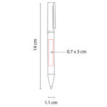 BOLÍGRAFO PONTIANAK NEGRO RQ 550 N (ACERO INOXIDABLE / CURPIEL) - Image 5