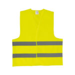 CHALECO REFLEJANTE P/SEGURIDAD ZURICH SEG4308 AMARILLO (POLIÉSTER / A020301 /  ARTICULOS PROMOCIONALES)