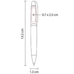 BOLÍGRAFO BURDEOS NEGRO SH 1355 (ACERO INOXIDABLE) - Image 2