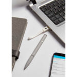 BOLÍGRAFO USB 8 GB ROOT GRIS SH 2490 G (ALUMINIO / RUBBER) - Image 4