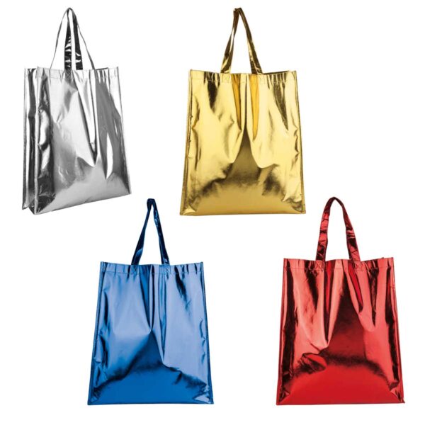 BOLSA CARNAVAL AMARILLO METALICO SIN 047 D (NON WOVEN METALIZADO) - Imagen 4