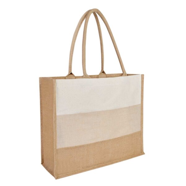 BOLSA BOAT BEIGE SIN 207 BE (YUTE) - Imagen 5